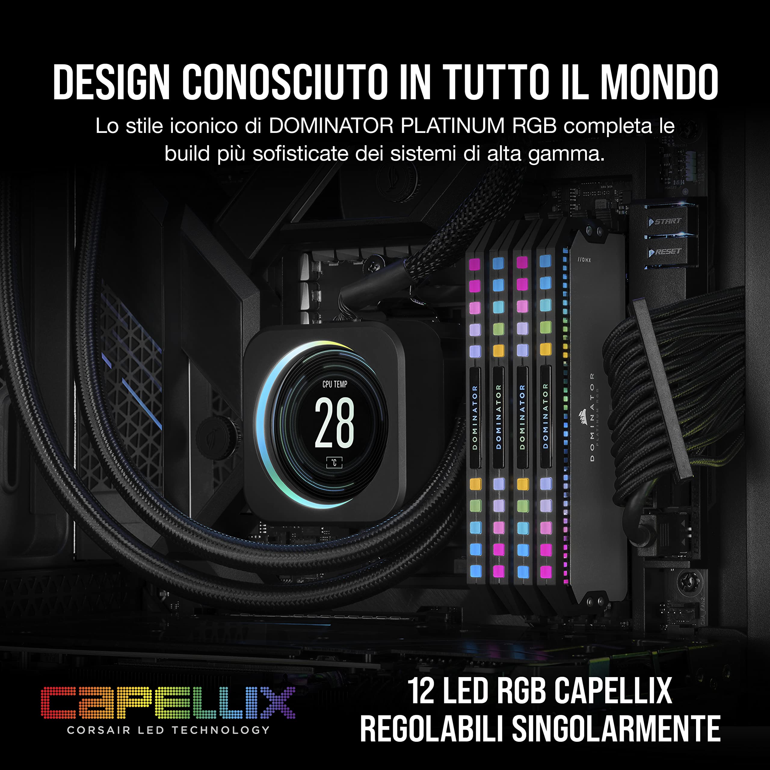 CORSAIR DOMINATOR PLATINUM RGB DDR5 64GB (2x32GB) DDR5 6000MHz